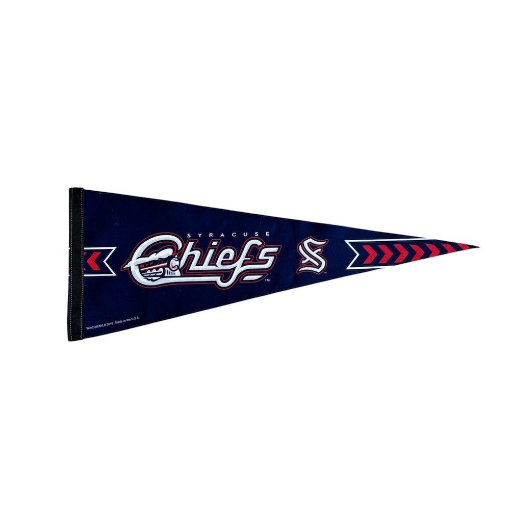 Syracuse Chiefs MiLB Baseball Pennant Flag Banner Blue One Size WinCraft